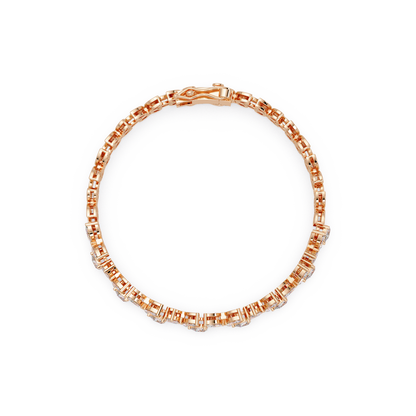 Marquise Lab Grown Diamond Floral Bracelet - HIGHCARAT DIAMONDS
