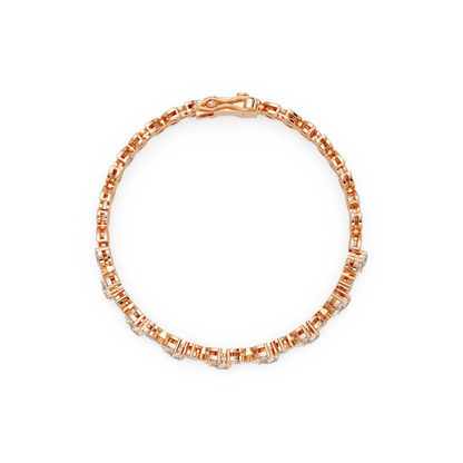 Marquise Lab Grown Diamond Floral Bracelet - HIGHCARAT DIAMONDS