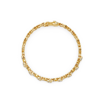Marquise Lab Grown Diamond Floral Bracelet - HIGHCARAT DIAMONDS