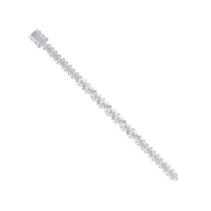 Marquise Lab Grown Diamond Floral Bracelet - HIGHCARAT DIAMONDS