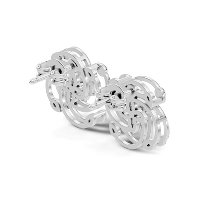 Stunning 14K White Gold Pear Cut Lab-Grown Diamond Earrings For Her Elegance - HIGHCARAT DIAMONDS