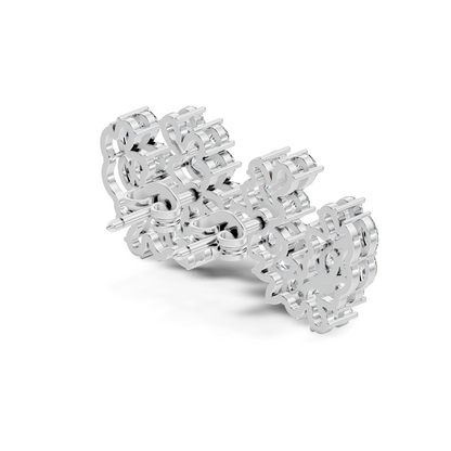 3.89 Ct Stunning Marquise And Pear Diamond Floral Stud Earrings Daliy Wear Earring For Women - HIGHCARAT DIAMONDS