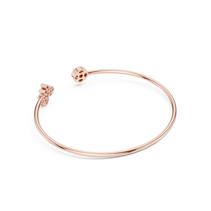 Marquise & Princess Cut Lab Grown Diamond Handcrafted Dainty Bracelet - HIGHCARAT DIAMONDS