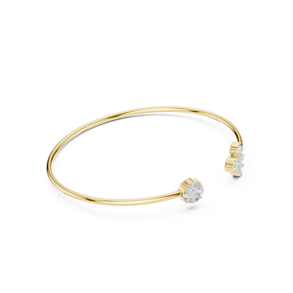 Marquise & Princess Cut Lab Grown Diamond Handcrafted Dainty Bracelet - HIGHCARAT DIAMONDS