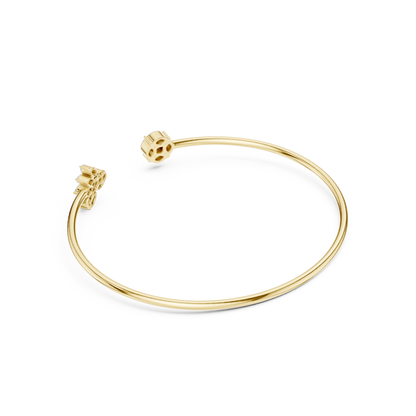 Marquise & Princess Cut Lab Grown Diamond Handcrafted Dainty Bracelet - HIGHCARAT DIAMONDS