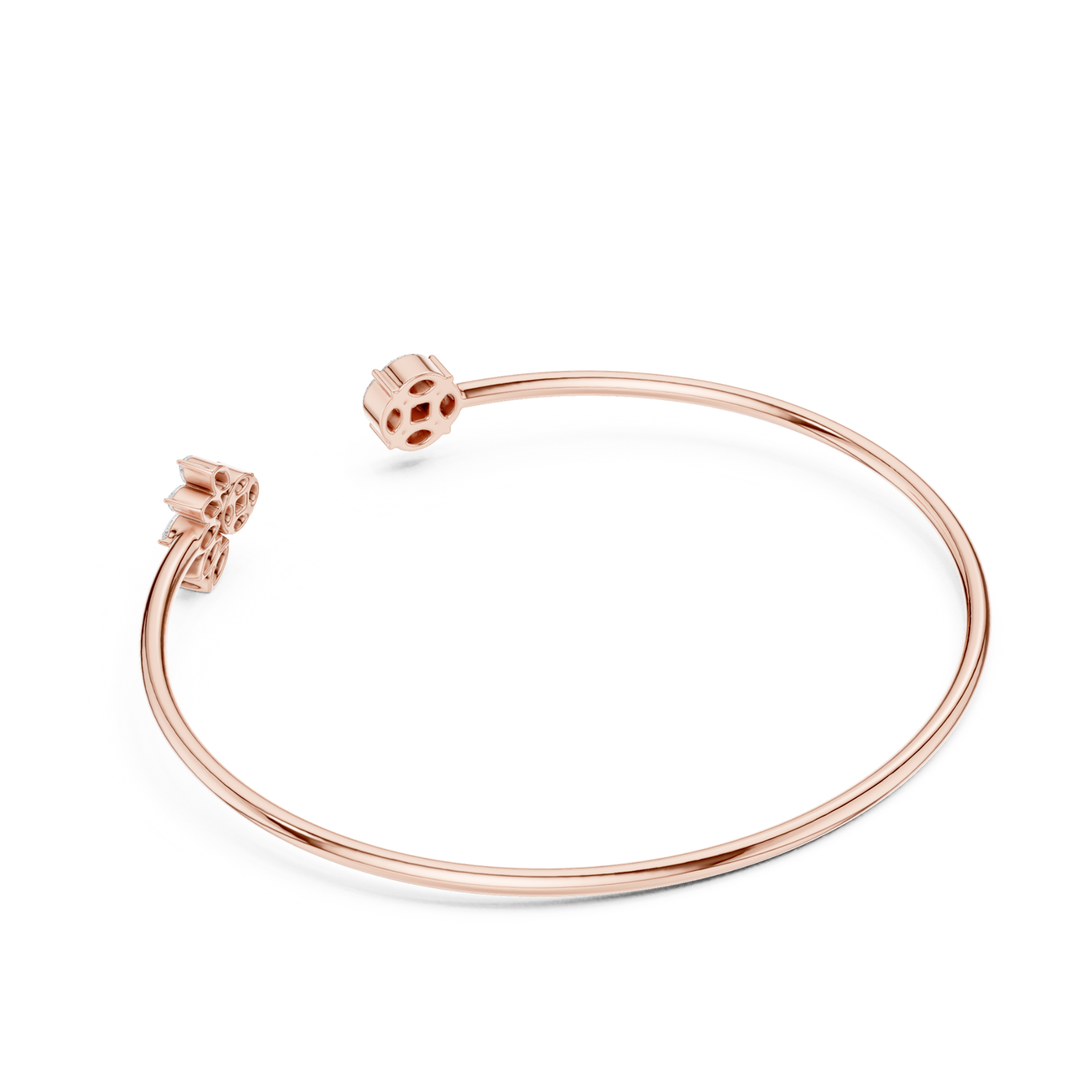 Marquise & Princess Cut Lab Grown Diamond Handcrafted Dainty Bracelet - HIGHCARAT DIAMONDS