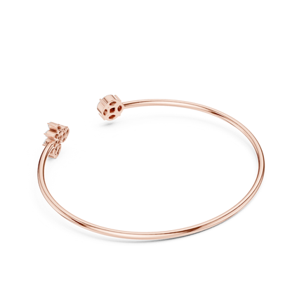 Marquise & Princess Cut Lab Grown Diamond Handcrafted Dainty Bracelet - HIGHCARAT DIAMONDS