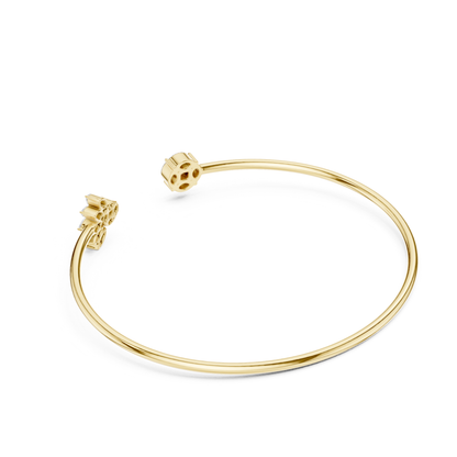 Marquise & Princess Cut Lab Grown Diamond Handcrafted Dainty Bracelet - HIGHCARAT DIAMONDS