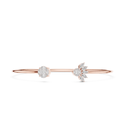 Marquise & Princess Cut Lab Grown Diamond Handcrafted Dainty Bracelet - HIGHCARAT DIAMONDS