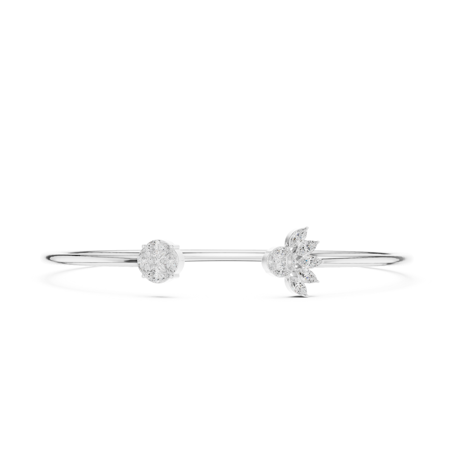 Marquise & Princess Cut Lab Grown Diamond Handcrafted Dainty Bracelet - HIGHCARAT DIAMONDS
