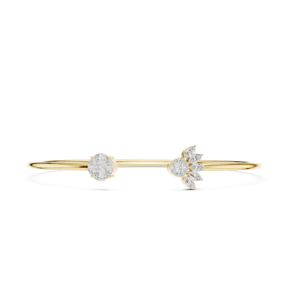 Marquise & Princess Cut Lab Grown Diamond Handcrafted Dainty Bracelet - HIGHCARAT DIAMONDS