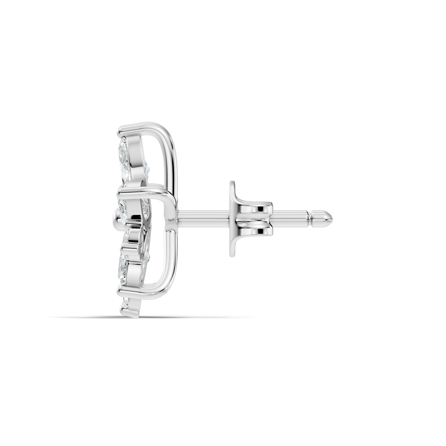 2.18 Ct Marquise & Round Shape Lab Grown Diamond New Unique Shinning Every Occasionally Wedding Earring - HIGHCARAT DIAMONDS