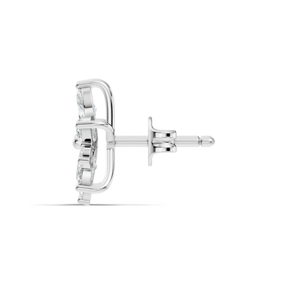2.18 Ct Marquise & Round Shape Lab Grown Diamond New Unique Shinning Every Occasionally Wedding Earring - HIGHCARAT DIAMONDS