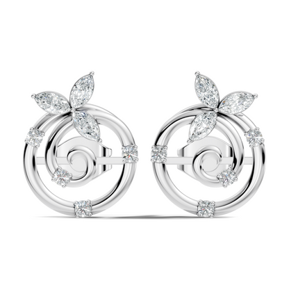Affordable Classic Marquise Cut Diamond Stud Earrings Timeless Elegance Gift In 14K Solid Gold - HIGHCARAT DIAMONDS