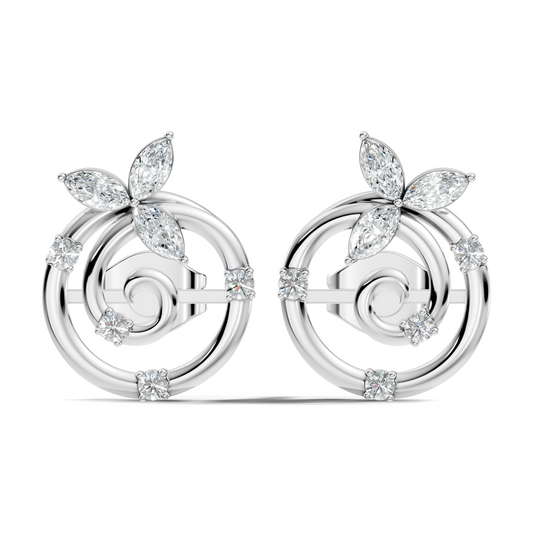 Affordable Classic Marquise Cut Diamond Stud Earrings Timeless Elegance Gift In 14K Solid Gold - HIGHCARAT DIAMONDS