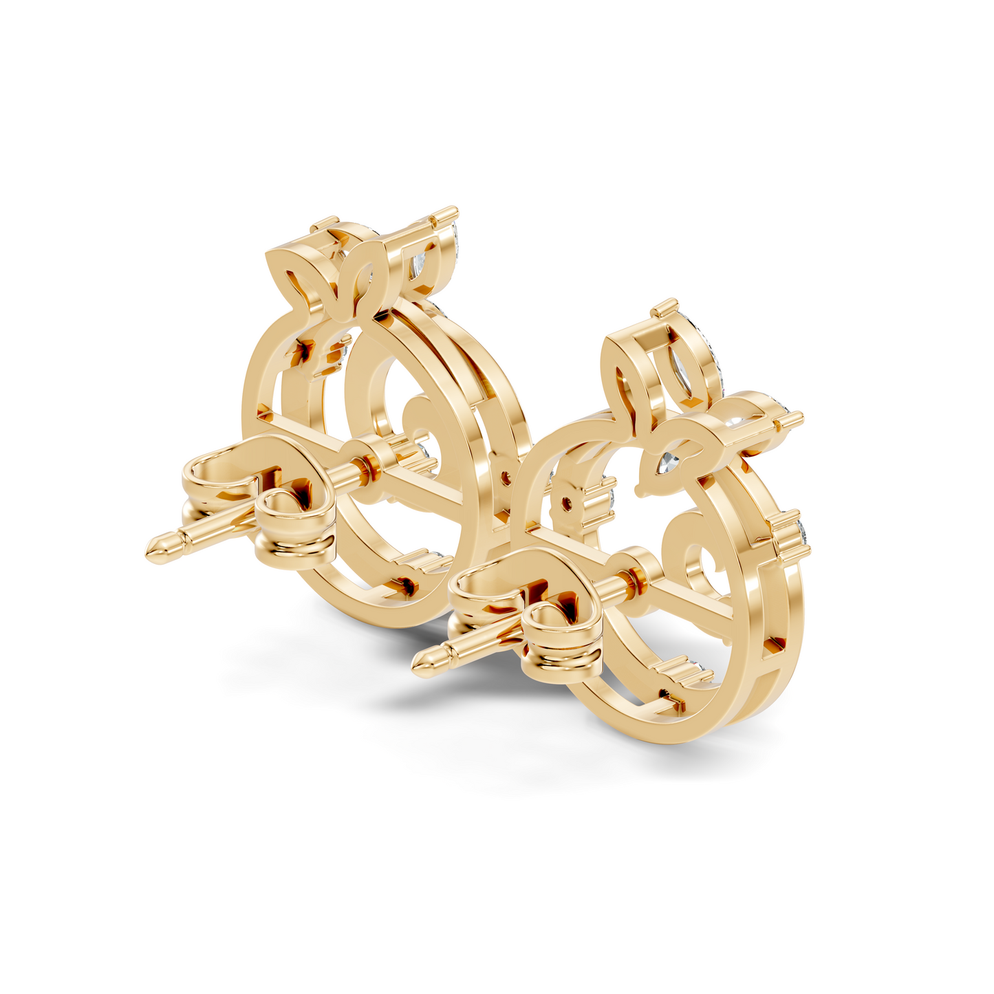Affordable Classic Marquise Cut Diamond Stud Earrings Timeless Elegance Gift In 14K Solid Gold - HIGHCARAT DIAMONDS