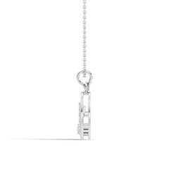 Leaf Swirl Lab-Grown Diamond Pendant 14K Gold Elegant Nature-Inspired Jewelry - HIGHCARAT DIAMONDS
