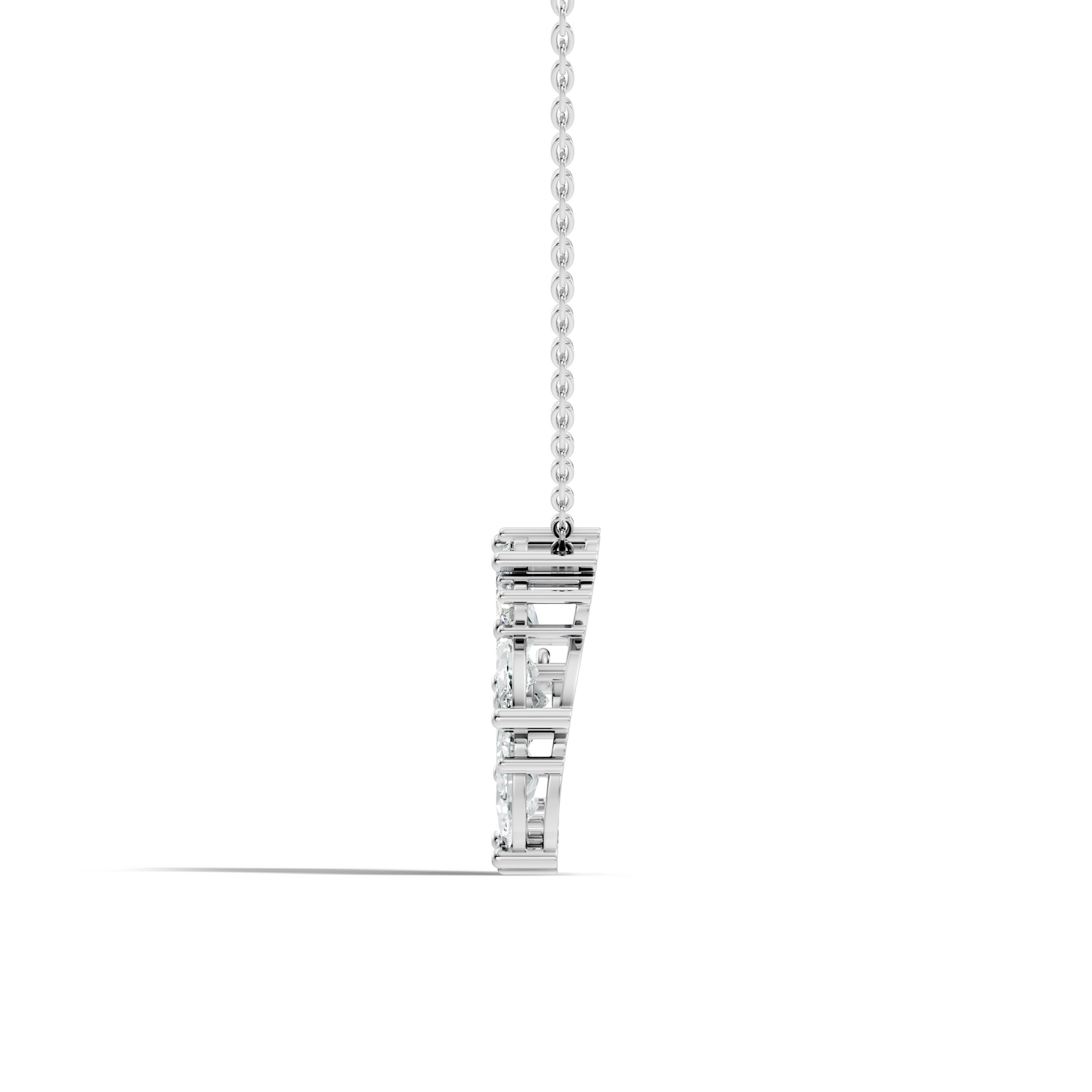 Pear Cut Sparkling Floral Halo Pendant Sustainable Diamond Necklace For Women - HIGHCARAT DIAMONDS