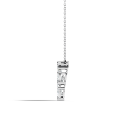 Pear Cut Sparkling Floral Halo Pendant Sustainable Diamond Necklace For Women - HIGHCARAT DIAMONDS