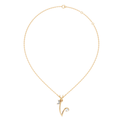 Shinning Round & Marquise Shape Diamond Beautiful Diamond Pendant For Anniversary Gift - HIGHCARAT DIAMONDS