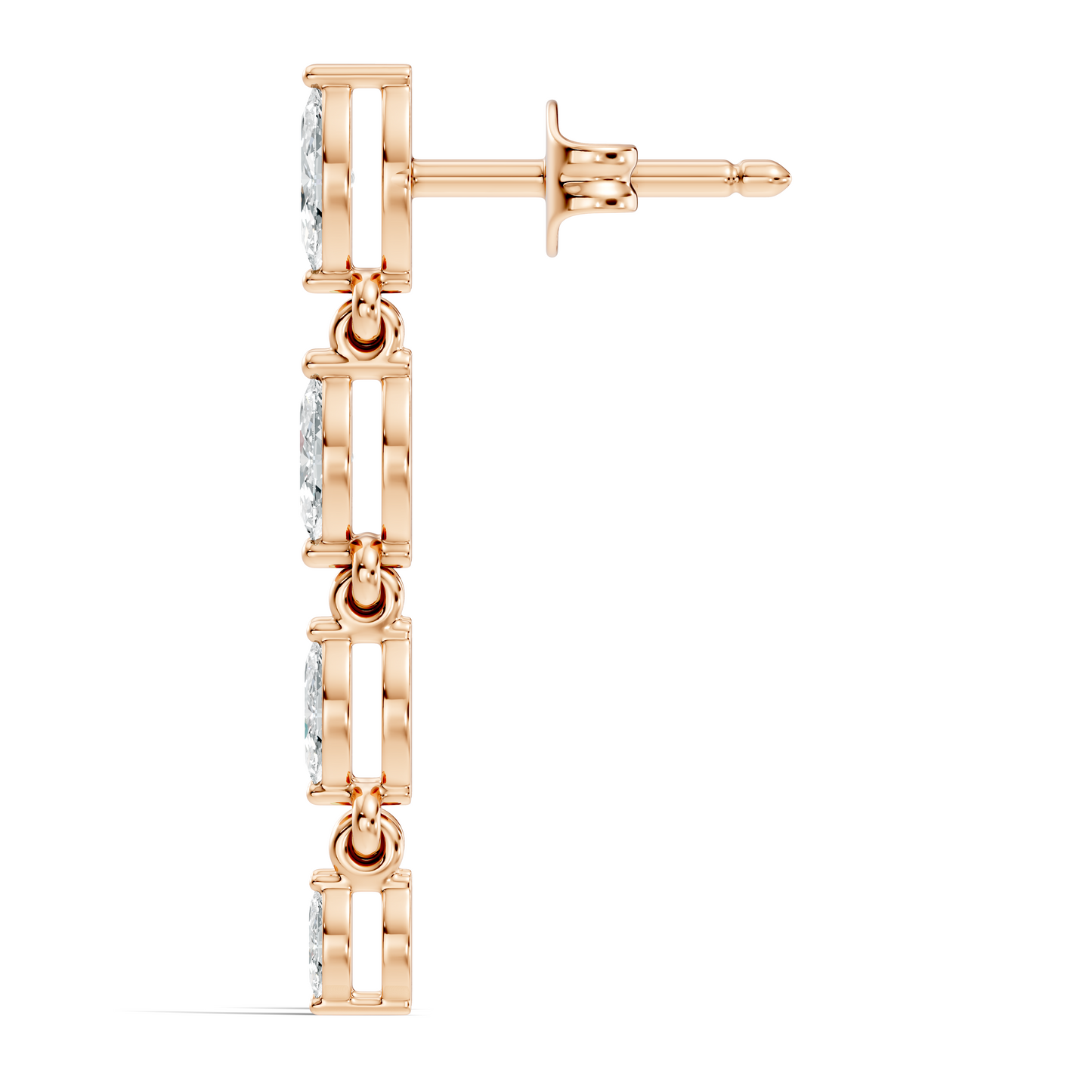 Marquise Cut Lab Grown & Natural Diamond Shinning 14k Solid Women Diamond Earrings - HIGHCARAT DIAMONDS