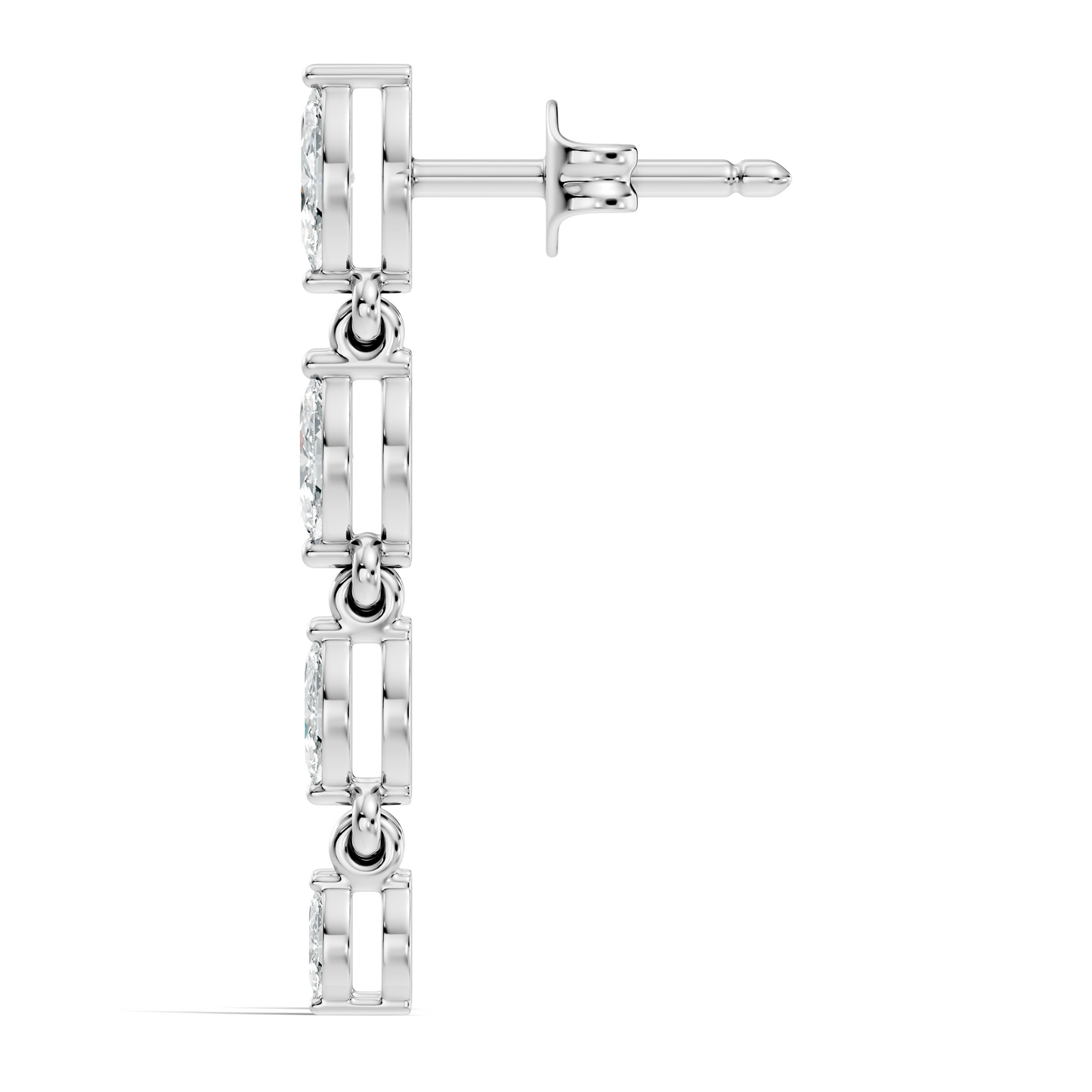 Marquise Cut Lab Grown & Natural Diamond Shinning 14k Solid Women Diamond Earrings - HIGHCARAT DIAMONDS