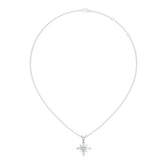Timeless 14K Gold Marquise Cut Diamond Necklace Vintage Inspired Anniversary Gift For Her - HIGHCARAT DIAMONDS