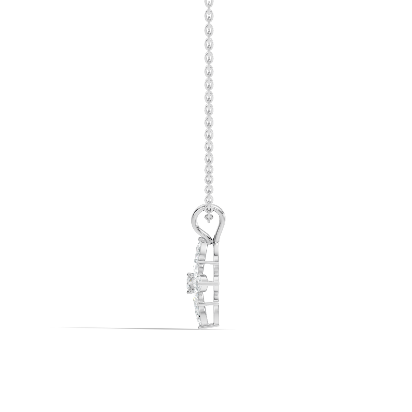 Timeless 14K Gold Marquise Cut Diamond Necklace Vintage Inspired Anniversary Gift For Her - HIGHCARAT DIAMONDS