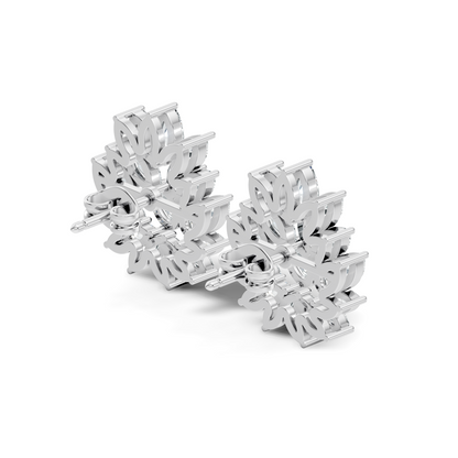 2.72 Ct Lab Grown and Natural Diamond Marquise & Oval Shape Diamond Dazzling Daily Wear Diamond Earrings - HIGHCARAT DIAMONDS