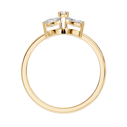 Round and Marquise Cut Lab Grown and Natural Diamond Vintage Minimalist Stunning Ring For Women's - HIGHCARAT DIAMONDS