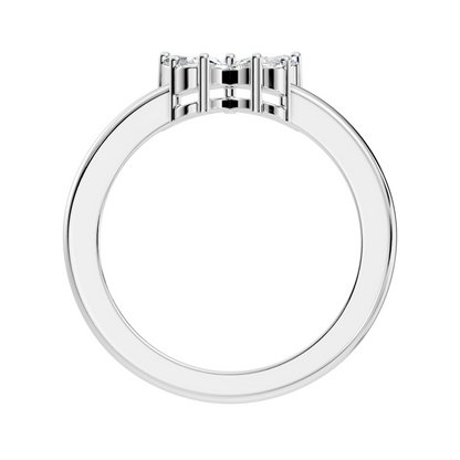 Marquise and Pear Cut Lab Grown Diamond Unique Butterfly Shape Dainty Prong Set Daily Wear Ring For Her - HIGHCARAT DIAMONDS