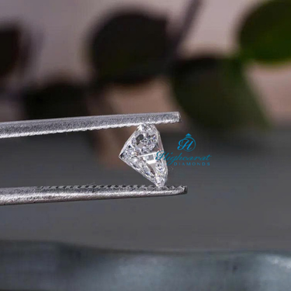 Mickey Mouse Shape Lab-Grown Diamond  Unique Cartoon Cut Stone For Cute Fine Jewelry