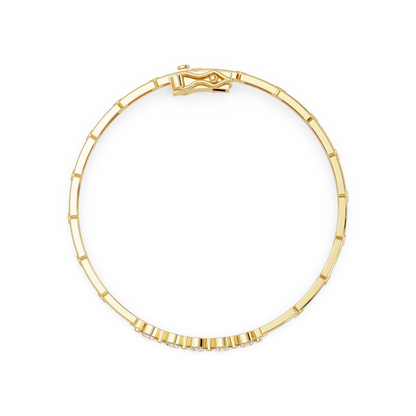 Minimal Five Stone Lab Grown Diamond Link Bracelet - HIGHCARAT DIAMONDS