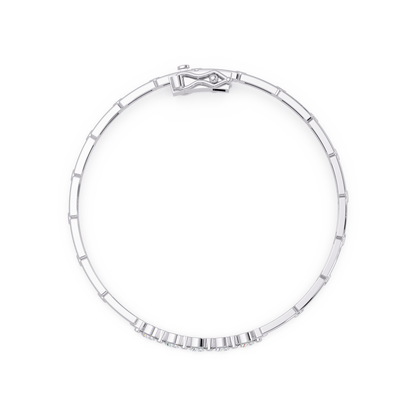 Minimal Five Stone Lab Grown Diamond Link Bracelet - HIGHCARAT DIAMONDS