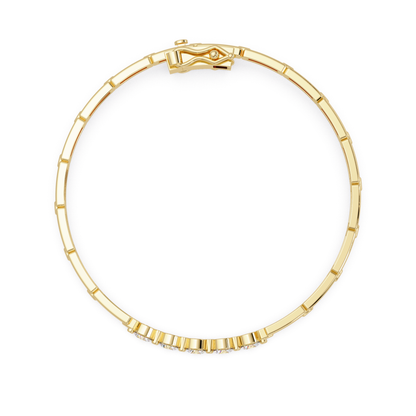 Minimal Five Stone Lab Grown Diamond Link Bracelet - HIGHCARAT DIAMONDS