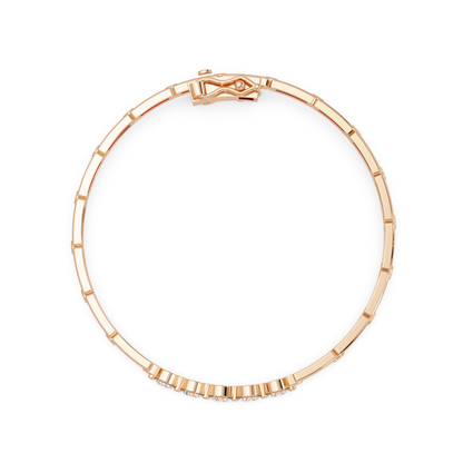 Minimal Five Stone Lab Grown Diamond Link Bracelet - HIGHCARAT DIAMONDS