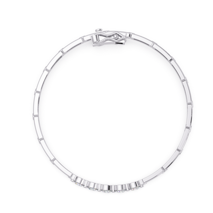 Minimal Five Stone Lab Grown Diamond Link Bracelet - HIGHCARAT DIAMONDS