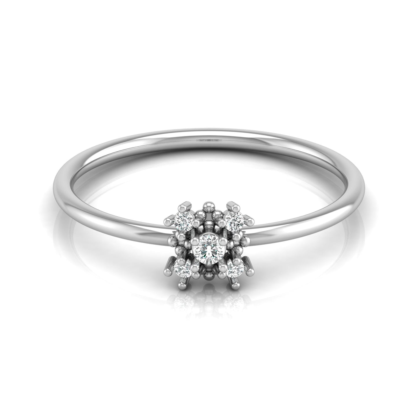 Minimalist 0.06 CT Round Cut Band Ring For Women's Charming Jewelry For  Dailywear - HIGHCARAT DIAMONDS