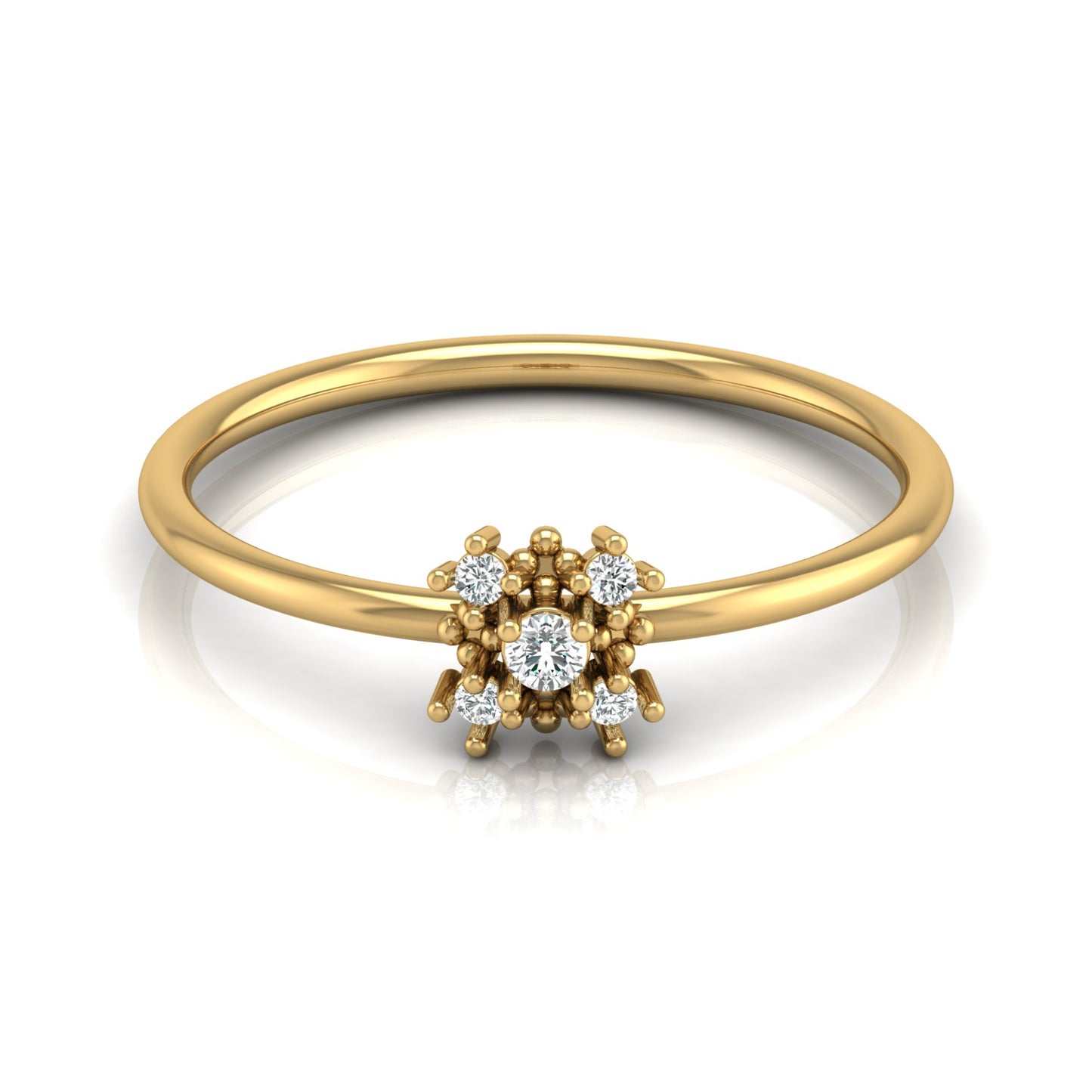 Minimalist 0.06 CT Round Cut Band Ring For Women's Charming Jewelry For  Dailywear - HIGHCARAT DIAMONDS