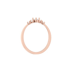 Minimalist 0.17 CT Round And Oval Labgrown Diamond Stackable  Band Ring For Women's - HIGHCARAT DIAMONDS