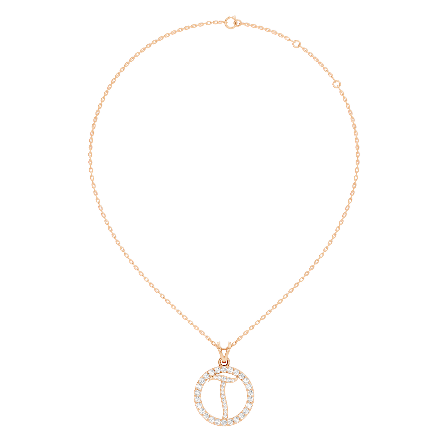 Minimalist Diamond Pendant for Her Elegant Handmade Jewelry In 14K Solid White Gold