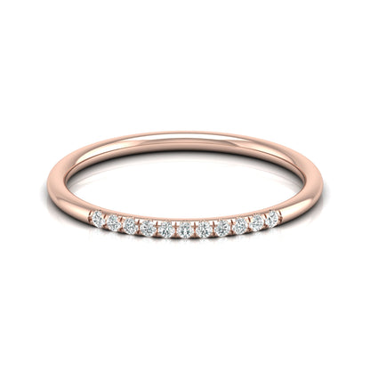 Minimalist Eternity Band Ring For Women's Light And Comfortable In 14K Solid Gold - HIGHCARAT DIAMONDS