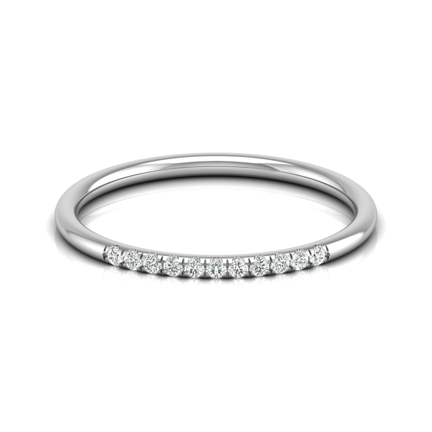 Minimalist Eternity Band Ring For Women's Light And Comfortable In 14K Solid Gold - HIGHCARAT DIAMONDS