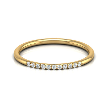 Minimalist Eternity Band Ring For Women's Light And Comfortable In 14K Solid Gold - HIGHCARAT DIAMONDS