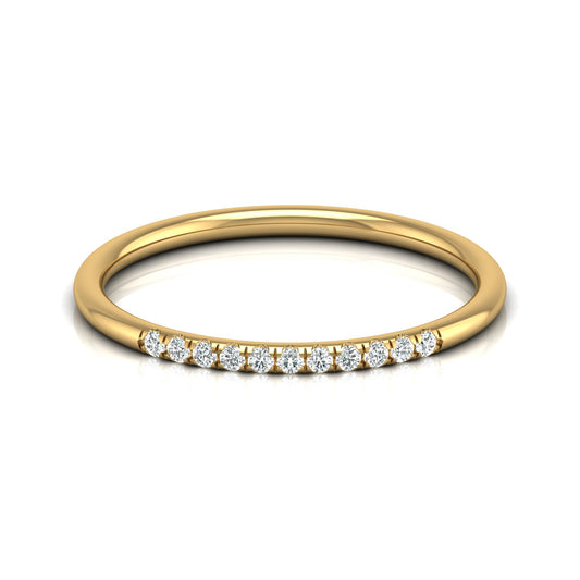 Minimalist Eternity Band Ring For Women's Light And Comfortable In 14K Solid Gold - HIGHCARAT DIAMONDS