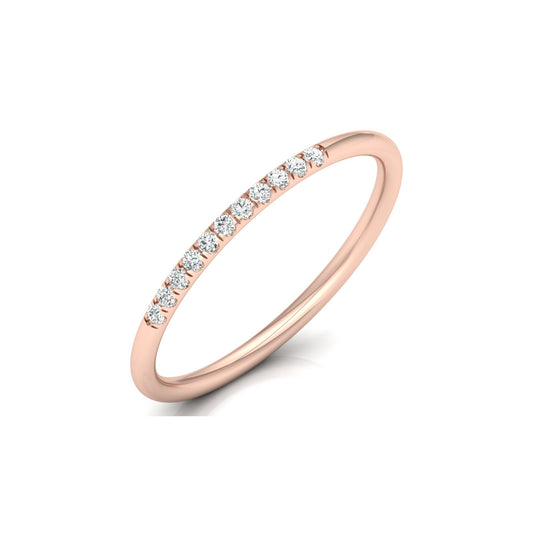 Minimalist Eternity Band Ring For Women's Light And Comfortable In 14K Solid Gold - HIGHCARAT DIAMONDS
