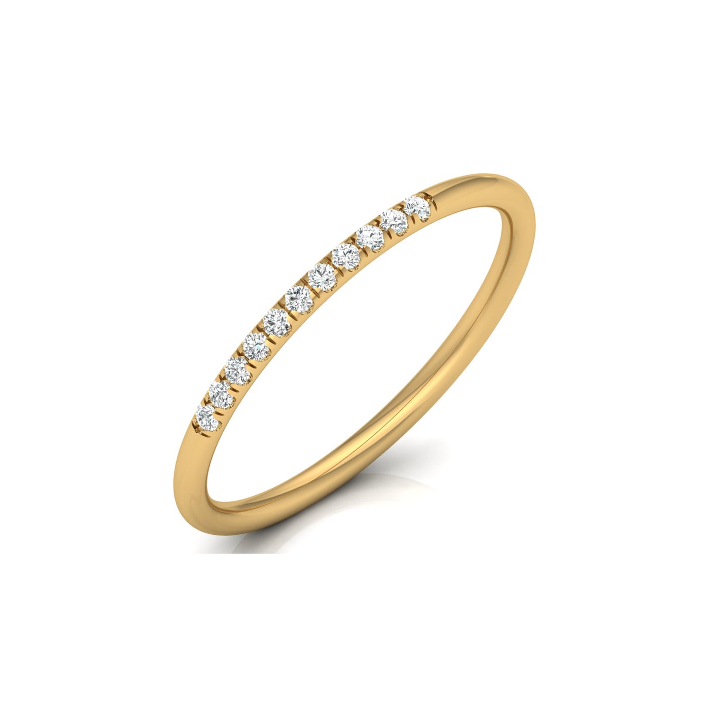 Minimalist Eternity Band Ring For Women's Light And Comfortable In 14K Solid Gold - HIGHCARAT DIAMONDS