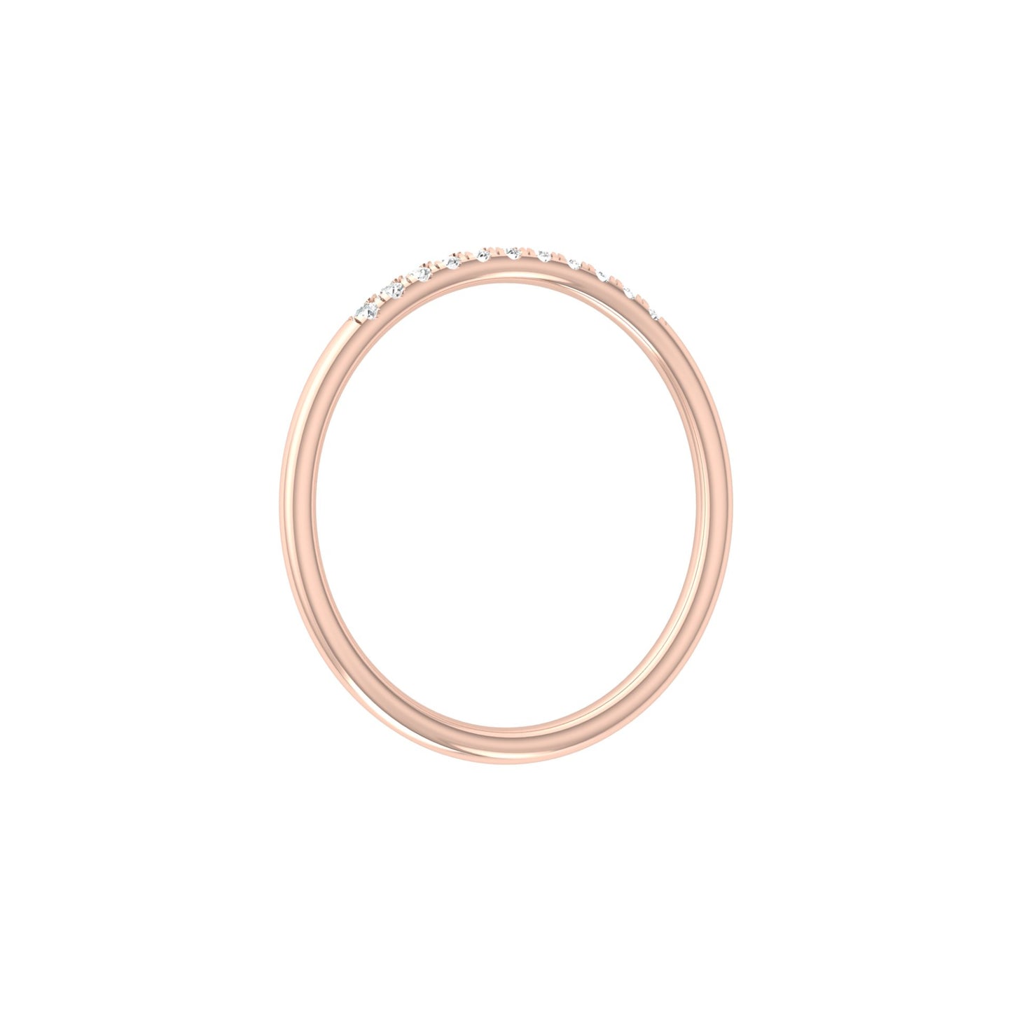 Minimalist Eternity Band Ring For Women's Light And Comfortable In 14K Solid Gold - HIGHCARAT DIAMONDS