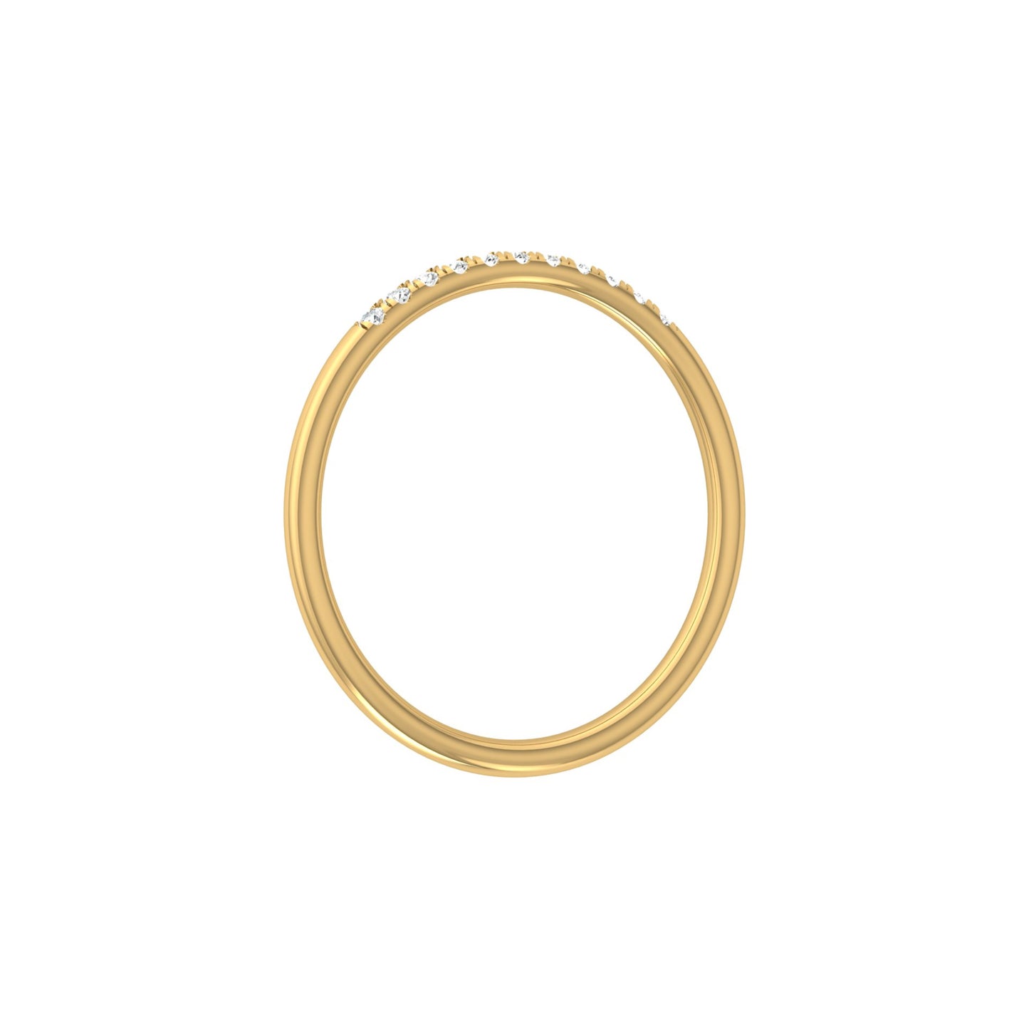 Minimalist Eternity Band Ring For Women's Light And Comfortable In 14K Solid Gold - HIGHCARAT DIAMONDS