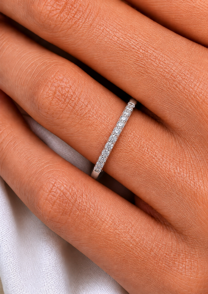 Minimalist Eternity Band Ring For Women's Light And Comfortable In 14K Solid Gold - HIGHCARAT DIAMONDS